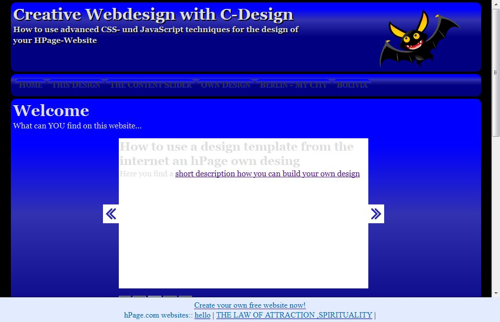 Screenshot c-design.hpage.co.in