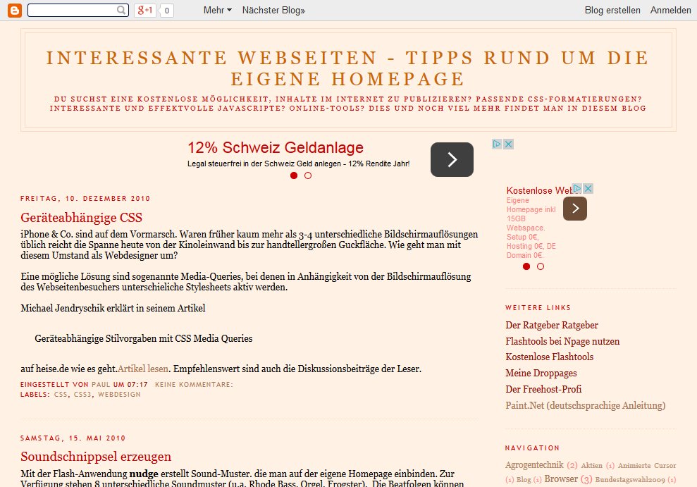 Screenshot deinratgeber.blogspot.de