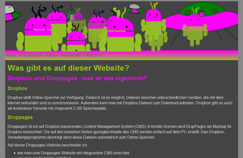 Screenshot deutsche.droppages.com