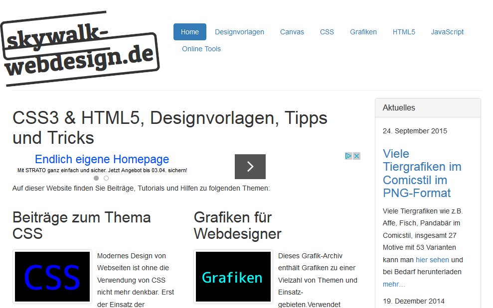 Screenshot skywalk-webdesign.de