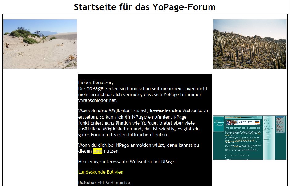 Screenshot yopageforum.bpgs.de